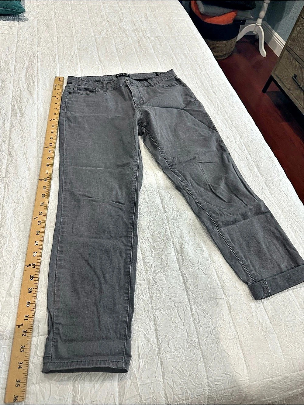 Buffalo David Bitton Daily Stretch Straight Leg Pants Gray Size 10/31